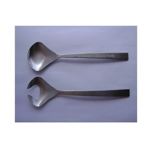 ชุดมีดสลัดมือจับเกลียวขายร้อนชุดรับประทานอาหารสำหรับงานแต่งงานทำจากโลหะเงินขัดเงาเครื่องเงิน - Product Image 2