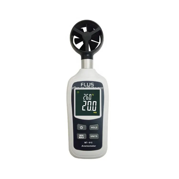 Lcd With Backlight Measure Wind Speed And Temperature Thermo Anemometer