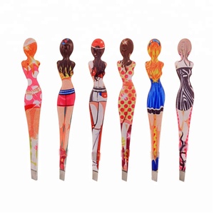 Nouvelle variété de pinces à épiler pour les sourcils en forme de fille, pinces à épiler pour les sourcils pour femmes - Product Image 2