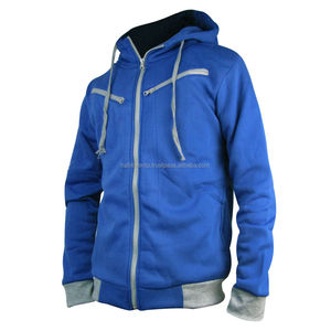 Venta al por mayor personalizada 100% algodón Premium 3D Full Zip Up Puff Print Hoodie para hombres térmica - Product Image 6
