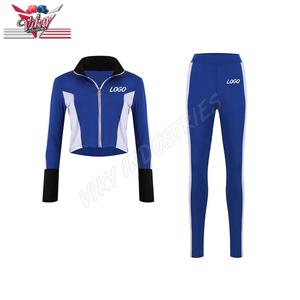 <b>Women</b> Tracksuit 2Pcs Ladies Long Sleeves Crop Top Zipper Sweatshirt Coat <b>Pants</b> Set <b>Lounge</b> Gym Wear Casual Suit - Product Image 2