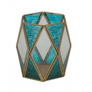Decoración navideña para el hogar, farol de vela de filigrana con cristal de nuevo diseño - Product Image 5