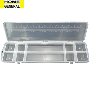 PLASTIC ORGANIZING BOX WITH MEASURING RULER