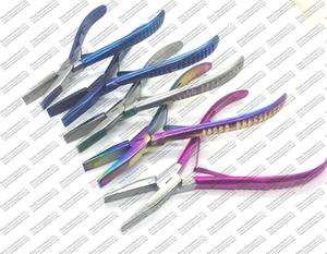 Kit de pinces pour extensions de cheveux en acier inoxydable bleu - Product Image 5
