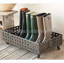 ถาดรองขอบรองเท้าแบบโบราณสำหรับนักออกแบบโลหะพร้อมงานตกแต่งแนวโบราณ - Product Image 4