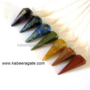 Venta al por mayor Chakra cristal péndulos conjunto - Product Image 1