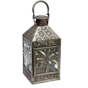 Hogar y decoración de Navidad puerta nuevo diseño filigrana vela linterna con vidrio - Product Image 1