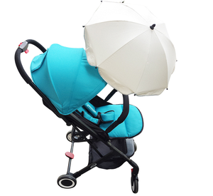 Parasol de <span class=keywords><strong>poussette</strong></span> automatique <span class=keywords><strong>BabyFond</strong></span> nouvelle génération, design moderne, pliable en pongé, métal, pour soleil et pluie, accessoire bébé flexible pour voyage - Product Image 1