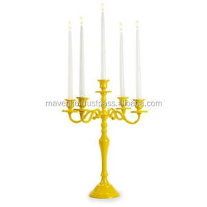 เชิงเทียนโลหะ3แขนพร้อมเชิงเทียนสีเงิน/ทองสำหรับงานแต่งงานบ้านและงานเลี้ยงคริสต์มาส - Product Image 4