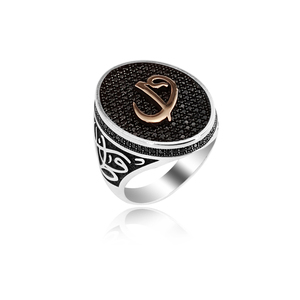 Anillo otomano de plata de ley de 925K, anillo turco para hombre, Luna, estrella, Modelo 3 - Product Image 4