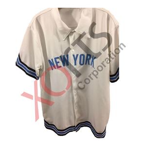 Camiseta de Béisbol Personalizada por Sublimación para Hombre, Diseño OEM, Personalizable, Lisa, con Botones, Transpirable, Ligera, Tejido Personalizado - Product Image 2