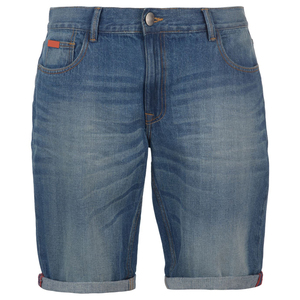 กางเกงขาสั้นผ้ายีนส์ของผู้ชายผ้าฝ้าย100% ลายพื้นเป็นมิตรกับสิ่งแวดล้อมกำหนดขนาดและสีได้เองราคาถูก - Product Image 1