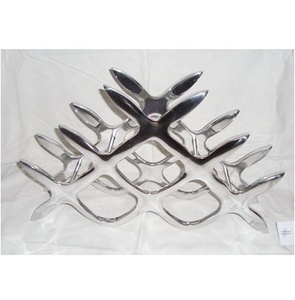 โลหะชั้นวางไวน์ที่ทำด้วยมือที่มีคุณภาพสูงยืนไวน์ - Product Image 6