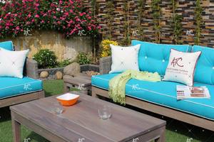 Bonito sofá de ratán, muebles de exterior - Product Image 4