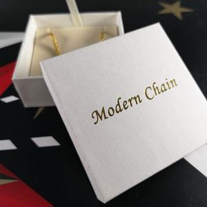 กล่องเครื่องประดับแข็งแบบกำหนดเองสีดำ ปั๊มฟอยล์โลโก้ - Product Image 6