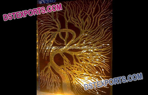 ม่านฉากหลังลายดอกไม้สำหรับงานแต่งงาน,ม่านฉากหลังแบบปักลายหัวใจสไตล์อินเดียสำหรับตกแต่ง - Product Image 3