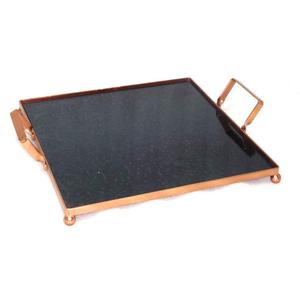 Bandeja rectangular de vidrio con mango, nuevo diseño decorativo - Product Image 4