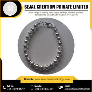 Bracelets perlés en argent sterling 925 à vendre en gros - Product Image 5