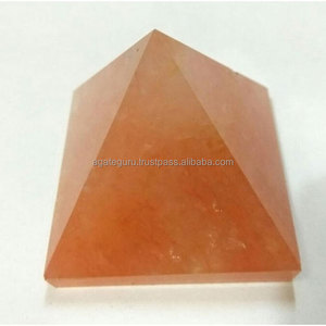 Miel Calcita Pirámide Venta al por mayor Cristal Curación Piedra preciosa Energía positiva Piedra preciosa - Product Image 1