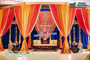 Glamorous Weddingตกแต่งเวทีเอเชียงานแต่งงานเวทีตกแต่งแต่งงานขั้นตอนผู้ผลิต - Product Image 3