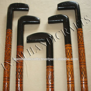 Bastones de madera con mango de madera para caminar, bastones para caminar de madera con mango de madera, para ancianos - Product Image 2