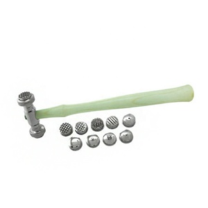 ค้อนบิ่นทำจากทองเหลืองและไนลอนที่มีด้ามจับอลูมิเนียมและตัวเครื่องทำจากไม้ - Product Image 6