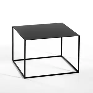 Black Square Side Tables Metal Centre Table、Coffee Table