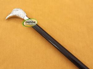 Handmade Vintage Style Wooden Foldable <b>Walking</b> <b>Stick</b> with Brass Eagle Handle / Wooden <b>Walking</b> Cane with Designer Eagle Handle - Product Image 4