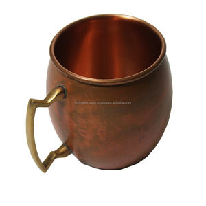 Gobelet en acier inoxydable en forme de tonneau en cuivre antique Tasse en métal au design classique pour des cadeaux élégants - Product Image 1