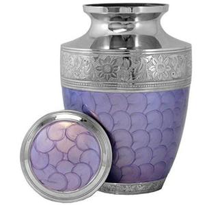 Royal Ever-urnas de cremación de Metal para adultos, urnas funerarias de Metal con grabado verde de latón/aluminio, estilo americano/europeo - Product Image 6