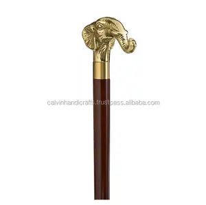 Solid Brass Collectible Elephant Walking Stick/ Walking Canes CHWKS36061