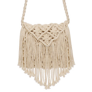 Sac à main en coton macramé, pochette à bandoulière, Crochet, vente en gros, - Product Image 5