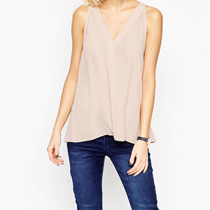 Camiseta sin mangas de talla grande para mujer, camiseta sin mangas con lentejuelas bordadas de longitud corta para mujer, botón de encaje, etiqueta personalizada hecha en Bangladesh - Product Image 1