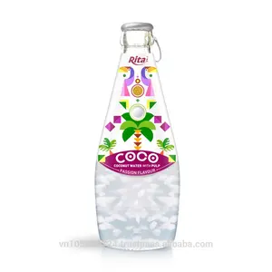 290ml Glass Bottle Passion-Flavored Sparkling Coconut Water Puree Type Processed with Natural Flavors - Product Image 1