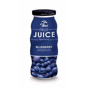 Glazen Fles Blueberry Juice Drink 350Ml