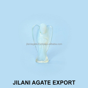 Cuarzo Rosa tallado estilo Ángel de la mejor calidad, piedra semipreciosa hecha a mano, piedra preciosa curativa energética, Ágata Natural Feng Shui - Product Image 4