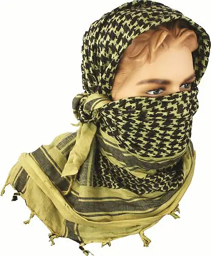 Heren Katoenen Vierkante Shemagh Sjaal Arabische Stijl Unisex Katoenen Moslim Hijab Multifunctionele Keffiyeh Sjaal