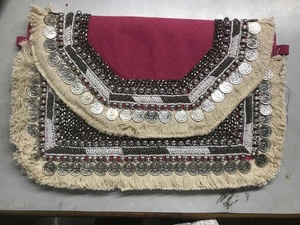 Sacoche de soirée pour femme, pochette à pièces de monnaie perles indiennes, tendance, vente en gros, Kirpa imprimées - Product Image 3