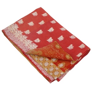 Meilleure qualité Vintage vieux Sari Kantha couette cousu à la main coton couvre-lit Boho Style indien couverture pour hôtel utiliser en gros - Product Image 5