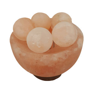 Feng Shui Style Fire Bowl with Balls Carved Himalayan Salt <b>Lamp</b> for Home Decoration for <b>Love</b> Style - Product Image 4