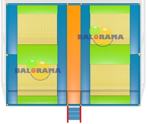 4 Bed Junior <b>Trampoline</b> - Commercial <b>Large</b> <b>Trampolines</b> - Special <b>Trampoline</b> Manufacturer - Product Image 5