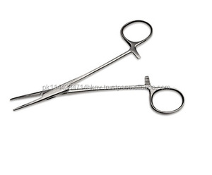 Pinzas quirúrgicas antimosquitos rectas y curvadas, hechas de acero inoxidable de calidad alemana - Product Image 1