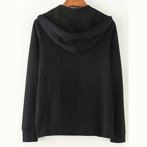 เสื้อกันหนาวมีฮู้ดแบบเปิดซิปสำหรับผู้หญิงเสื้อกันหนาวลำลองผ้าฟลีซถักทรงสูงออกแบบได้ตามต้องการ2024 - Product Image 2