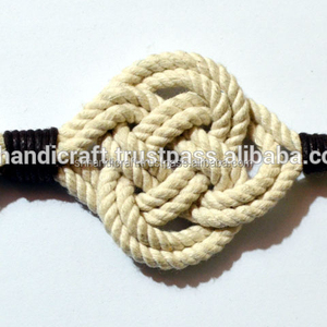 Llavero de Cuerda con Nudo Celta, Llavero Náutico de Cuerda Trenzada, Llavero de Cuerda Hecho a Mano, Felicidad - Product Image 1