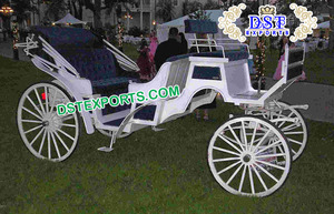 Carruaje de boda inglés estilo Victoria, tirado por caballos, moderno, de metal y madera, ligero, tamaño personalizado, para bodas indias/conciertos/turismo DST - Product Image 6