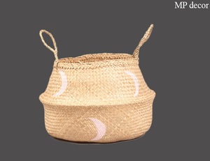 Panier de rangement décoratif miniature en bambou artisanal du Vietnam avec couleur et design personnalisables - Product Image 2