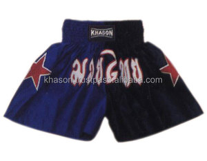 High Quality MMA Muay Thai <b>Shorts</b> Custom Logo and Design Yellow Red Sublimation <b>Printing</b> 100% Polyester Corduroy - Product Image 2