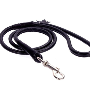 High QualityRolled Leather Dog Leash Soft Lead <b>9</b> Sizes 4 or 6 Foot - Product Image 1