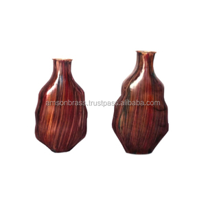 Jarrón de Flores de Metal de Diseño Decorativo Vintage, Jarrón de Flores de Aluminio para el Hogar, Sala de Estar, Jarrón de Metal Decorativo - Product Image 2