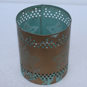 Bougeoir votif en métal de fer pour le décor de table de partie pour des mariages - Product Image 1